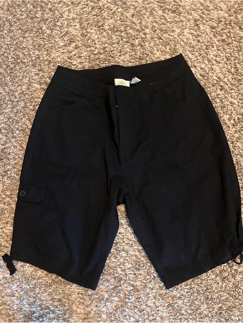 St. John's Bay Black Cargo Shorts